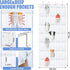 2 70 Closet 35 Windyun Pcs Large over The Door Shoe Organizer Hanging Shoe Rack for Holder Pure Mesh Pockets Back