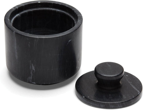 Fox Run Marble Salt Cellar, Black, 3 x 3 x 3 Inches