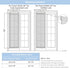 Rose Home Fashion Voile French Door Curtains | Set of 2 Panels, Sidelight Curtains, White, W40 x L72