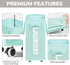 Wheels,75L Goodpick Rolling Laundry Basket with Large Collapsible Laundry Hamper with Removable Wash Bag Space