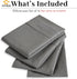 YIYEA King Pillow Cases Set of 4, Ultra Soft 1800TC Hotel Quality Double Brushed Microfiber Embroidered Pillowcases,