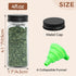 ComSaf 6Pcs 4oz Glass Spice Jars with Metal Lids, 21 Labels, Empty Containers, Square Spice Bottles for Kitchen.
