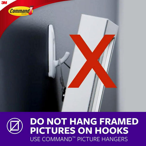 Command AD85SL-6NA Repositionable Silver Circle Hooks, 6 Hardware for Home Organization