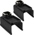 Tessco 2 Pack Couch Cup Holder, Anti Slip Recliner Table Tray for Couch Armrest, Black