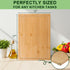 17x12x1 Inch Bamboo Cutting Board for Kitchen, Thickened Chopping Board with Juice Groove & Handles, Large Double Sided