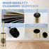 Set, 304 Toilet Brush and Holder NEWRAIN Stainless Steel Toilet Brush with Long Brush Handle, Brushed Gold Toilet