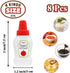 8 Bottles,25ml Niurewan Pcs Mini Ketchup Condiment Squeeze Bottle,Plastic Portable Containers Bottle