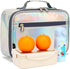 FlowFly Kids Lunch Box Insulated Soft Bag Mini Cooler Thermal Meal Tote Kit for Girls, Boys, Silvery