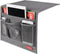 Bedside Storage Organizer Caddy for Remotes Phone Glasses (Classic 4 Pockets-Grey)
