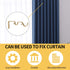 Ycolnaefllr Set of 3 Golden Double Rod Holders, Heavy Duty Double Curtain Rod Brackets for 1 and 0.7-Inch Rod