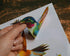 Anti-Collision Window Clings Bird Alert Decals to Prevent Bird Strikes on Glass - Set of 12 Hummingbirds