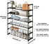 6-Tier 30 Calmootey Shoe Rack, Tall Large Capacity Pairs Shoes Storage Organizer, Stackable Wide Shoe Shelf
