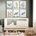 Joocrise Set 6 8x10 Inch Nursery Sea Animal Wall Decor of Ocean Watercolor Canvas Wall Art Baby Boys Room Wall Art