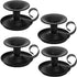 Yopay 4 Pack Iron Taper Candle Holder - Retro Rustproof Black Candlestick Holders for Halloween, Christmas, Wedding