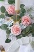 Floroom 25pcs Artificial Flowers Blush Heirloom Foam Fake Roses with Stems for DIY Wedding Bouquets, Pink