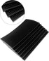 QWORK 6 Pack Black Bar Mat, 12" x 6" Rubber Spill Mat for Cocktail Mixing and Non Slip Glass Drying