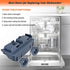 WD28X27241 Dishwasher Lower Rack Carrier and Roller Kit for GE, 2Pcs, Fits WD12X10438, WD12X10439, WD12X10446