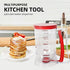Batter Separator for Cupcakes, Pancakes, Cookie Cake, Waffles, Measuring Baking Tools, Red
