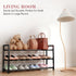 3-Tier Closet, 18-33 Bumusty Expandable Shoe Rack for Adjustable Shoe Rack for Small Space, Small Shoe Organizer