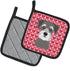 Caroline's Treasures BB5276PTHD Schnauzer Pair of Pot Holders - Kitchen Heat Resistant Sets, 7 1/2 x 7 1/2