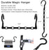 Closet Organizers and Storage, 8 Pack Stronger Space Saving Hangers with 5 Holes for Heavy Clothes, Magic Home