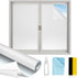 Frosted Glass Window Film with Installation Tools, 17.5 Inch X 6.5 Feet - Heat Blocking Static Clings Reusable for