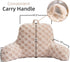 A Nice Night Faux Fur Reading Pillow,Checkered Fluffy Grid Plaid,Bed Wedge Pillow Large Adult Children Backrest
