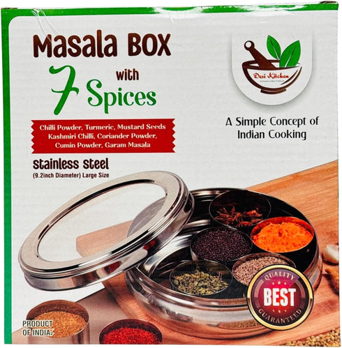 DESI KITCHEN AUTHENTIC INDIAN PRODUCTS Desi Kitchen Masala Box (Spices Box)