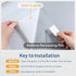 rabbitgoo Window Privacy Film, Non-Adhesive Frosted Glass Window Film for Bathroom, Matte White 35.4" x 78.7"