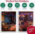 99ft 300LED 16 4th LAMPHOME Red White and Blue Patriotic String Lights, Modes Red White Blue LED Lights Plug