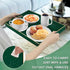 15.8" 10.2" 1.4" MAONAME Dark Green Decorative Tray, Serving Tray with Handles, Plastic Trays for Coffee Table