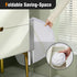 TECHMILLY Pop Up Foldable Laundry Basket, 90L Large Capacity Hamper for Dirty Clothes Storage, White