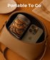 8 Pack 16oz 10oz and Overnight Oats Containers with Lids, Glass Mason Jars with Acacia Wood Airtight Lids, Wide Mouth