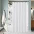 Biscaynebay Hotel Quality Fabric Shower Curtain Liners, 72" X 72", White Water Resistant with Rust Resistant Grommets