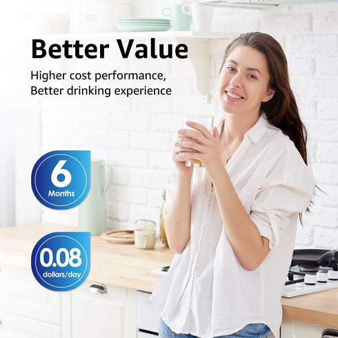 Overbest DA29-00003G Water Filter Replacement for Samsung DA29-00003G, DA29-00003B, DA29-00003A, Aqua-Pure Plus