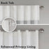 Madison Park Window Curtain Single Panel, Faux Silk, Room Darkening for Living Room and Bedroom, 84"L x 50"W, Grey