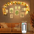 7.2ft GOESWELL Artificial Sunflower Garland with String Light: Fake SilkFlowers Vines with Green Leaves and Remote