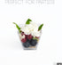 Ilyapa 2oz Clear Plastic Dessert Cups - 50 Pack Mini Appetizer Cups with Spoons for Cheesecake, Chocolate Mousse,
