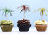 Penta Angel Foil Firework Cupcake Toppers, 50Pcs 9 Inch Multicolor Cake Cocktail Food Fruit Drinks Picks for Party