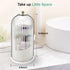 Bathroom Organizer Countertop, Toothbrush Holders with Sliding Lid, Rotating 3 Slots Tooth Brush Toothpaste Caddy