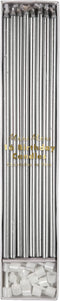Meri Meri Long Birthday Candles for Cake, Pack of 16, 8.75" Tall Unscented