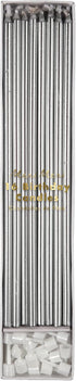 Meri Meri Long Birthday Candles for Cake, Pack of 16, 8.75" Tall Unscented