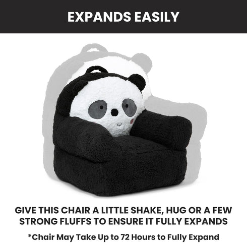 Cozee Delta Children Panda Buddy Chair, Black/White