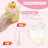 180 Pack 5Oz Gold Glitter Dessert Cups with Lids and Spoons Plastic Square Yogurt Parfait Appetier Cups for Party