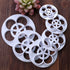 KALAIEN Rose Flower Cutters Set: Gumpaste Flowers Modelling Tools for Cake Decorating, 6 Plunger Cutter Mold