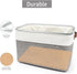 Storage Bins Large Fabric Storage Baskets for Shelves, 3 Pack Decorative Linen Closet Baskets with Handles for