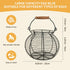 Farmhouse Round Wire Egg Basket with Handle, Metal Egg Collecting Basket for Countertop Holder (8.5 * 7.5 inch)
