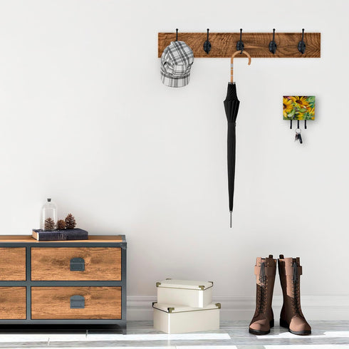 Caroline's Treasures JMK1122TH68 Sunflowers Leash or Key Holder, Wall Hooks for Keys, Coats