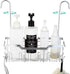 Small Shower Caddy Hanging with Rotatable Hooks, Adhesive Mount, Spacious Bathroom Storage Solution, 304 Stainless Steel