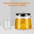 Glass Teapot 34oz/1000ml with 4 Pack Tea Cups Gift Set, Removable Stainless Steel Infuser, Heatproof Borosilicate Glass